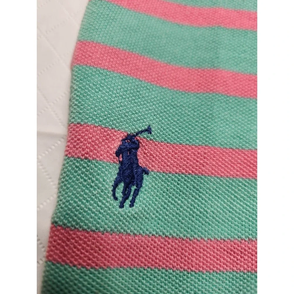 Polo Ralph Lauren Polo Shirt Mens Large Striped Pocket Classic Big Shirt‎